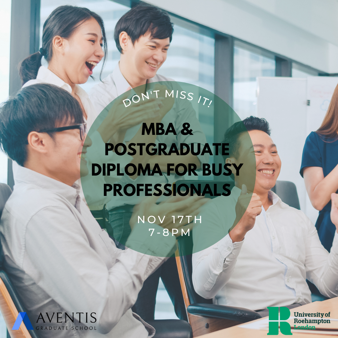 MBA and Postgraduate Diploma for Busy Professionals – Nov 17th