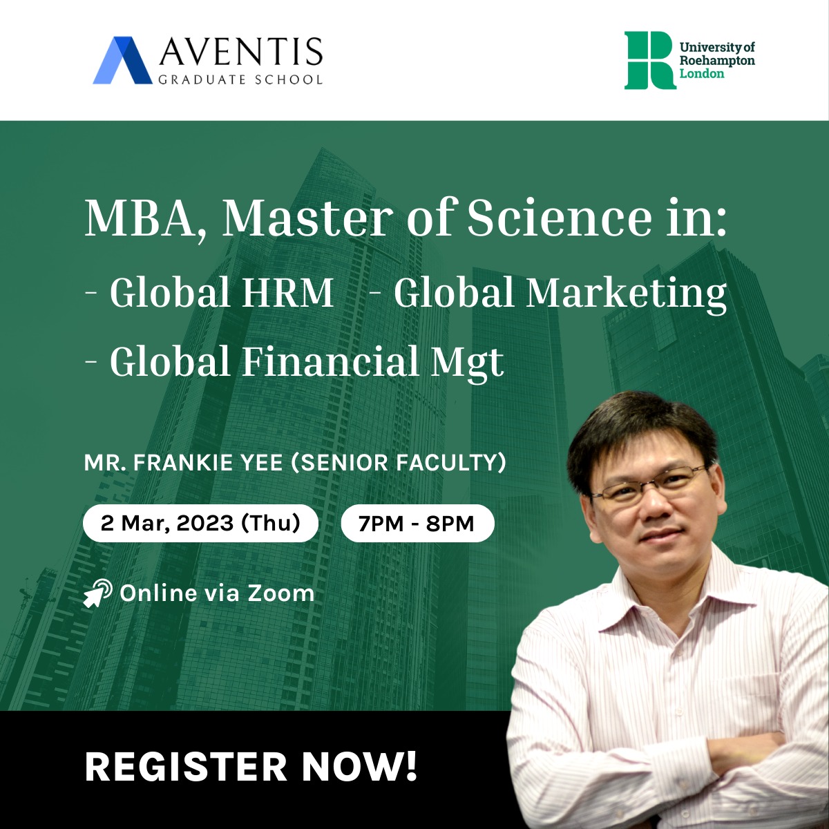 MBA/MSc Guest Preview with Frankie Yee
