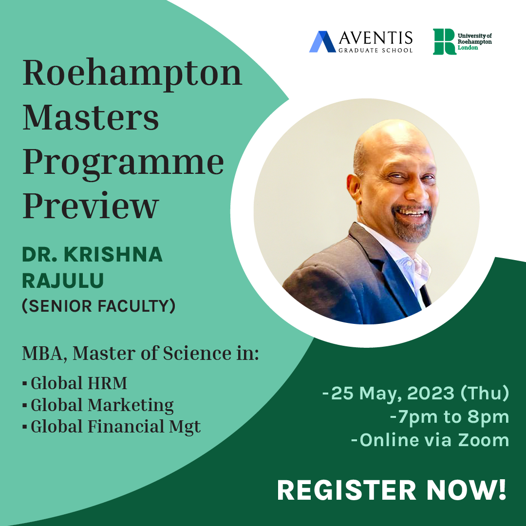 MBA/MSc Guest Preview w Faculty Dr. Krishna & MBA Alumni – 25 May