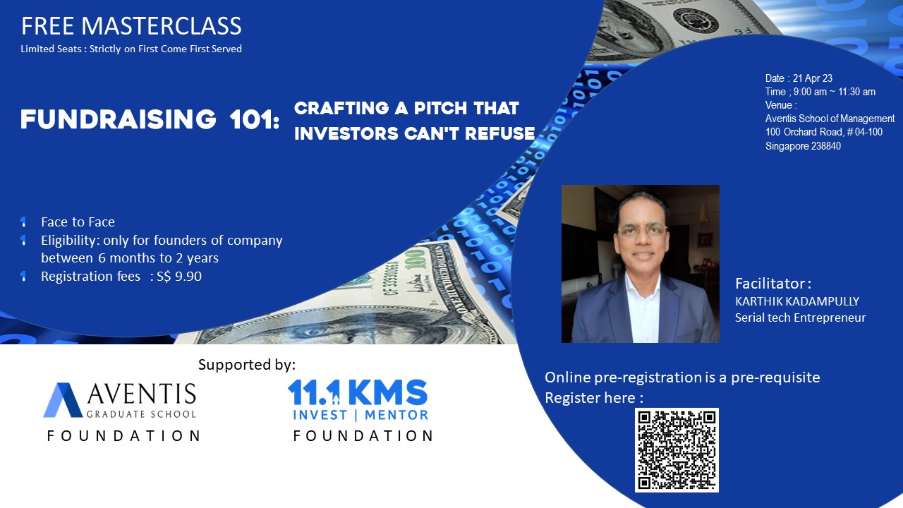 Masterclass FUNDRAISING 101: Crafting a Pitch that Investors can’t refuse