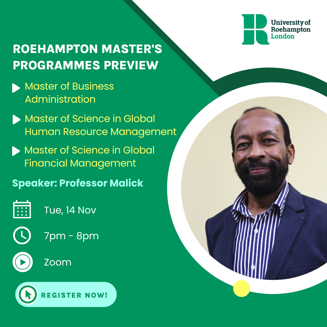 Roehampton MBA/MSc Talk