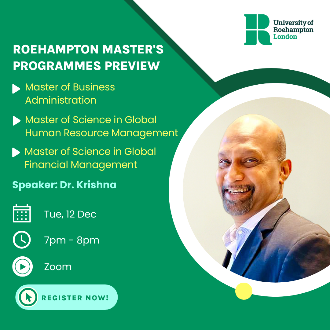 Roehampton MBA/MSc Talk