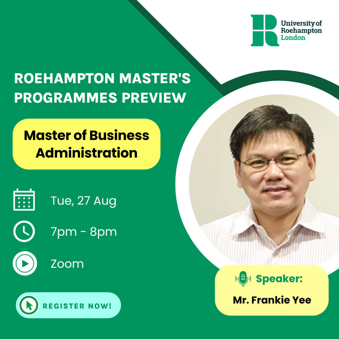 10 Months MBA Info Session – Roehampton University