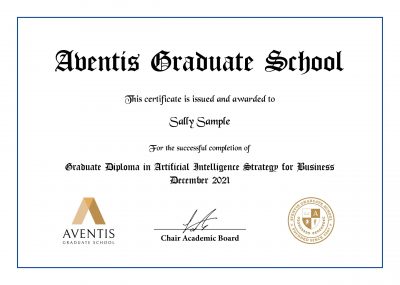 GD Artificial Intelligence Strategy for Business cert 100122-01