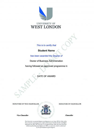 UWL DBA sample certificate (1)